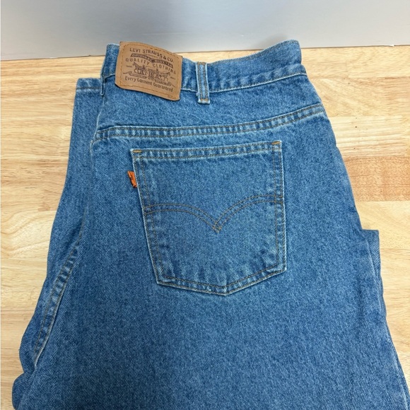 Vintage Orange Tag Levi's Classic Blue Jeans with Copper Button - Picture 3 of 4